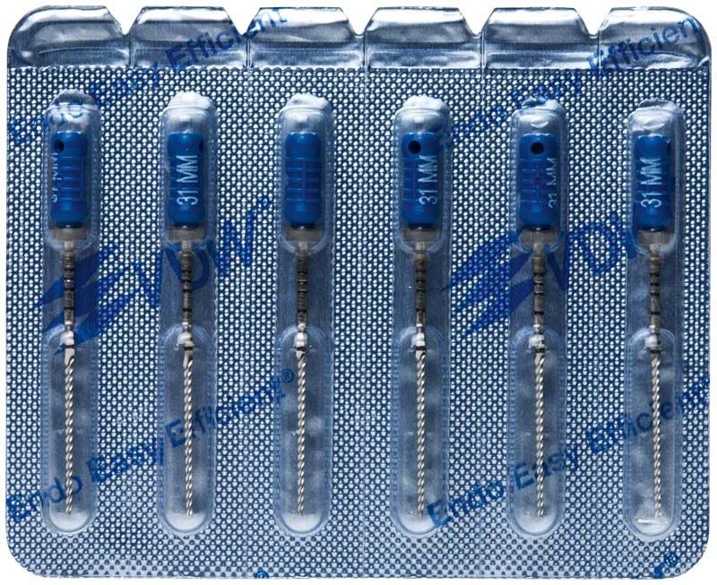 K-Feilen 31mm Gr. 060 in Blisterverpackung für den dentalen Bereich.