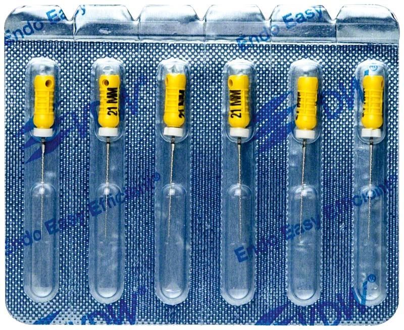 Sterile VDW Hedströmfeilen 21mm Gr. 20 in Blisterverpackung.
