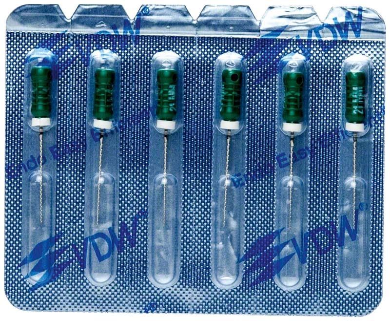 Sterile VDW Hedström Feilen 21mm Gr. 35 in Blisterverpackung