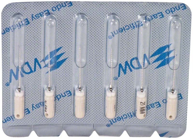 Sterile VDW Hedströmfeilen 21mm Gr. 45 in Blisterverpackung.