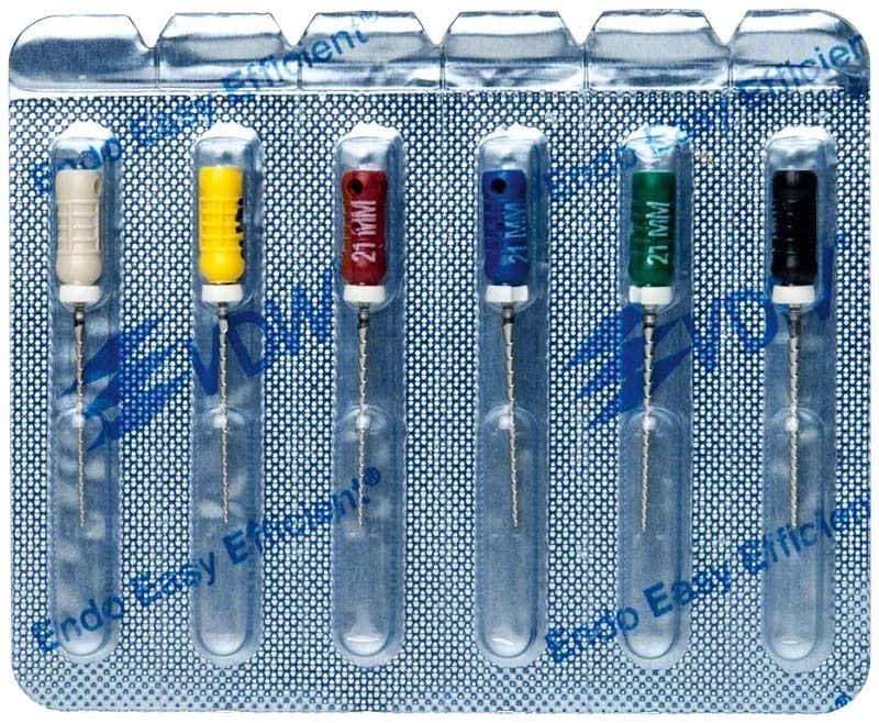 Sterile Hedströmfeilen 21mm Gr. 45-80 in Blisterverpackung.