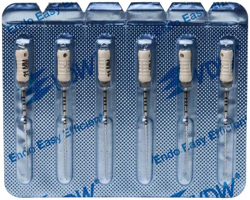 Sterile VDW Hedströmfeilen 31mm Gr. 45 in Blisterverpackung.