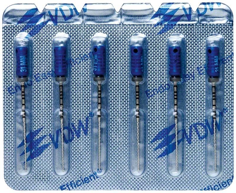 VDW®STERILE Hedström Feilen 31mm Gr. 60 in Blisterverpackung