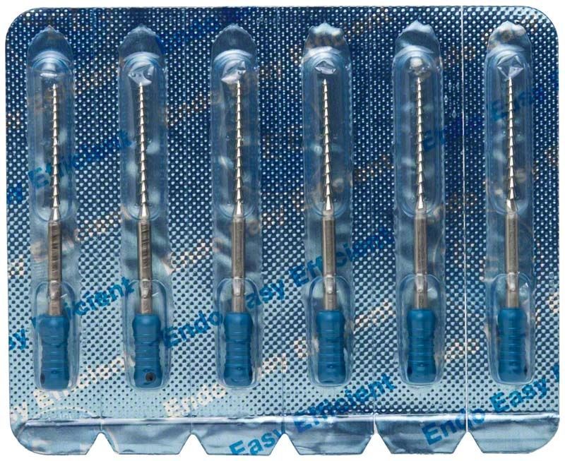 Sterile Hedström Feilen 31mm Gr. 120 in Blisterverpackung.