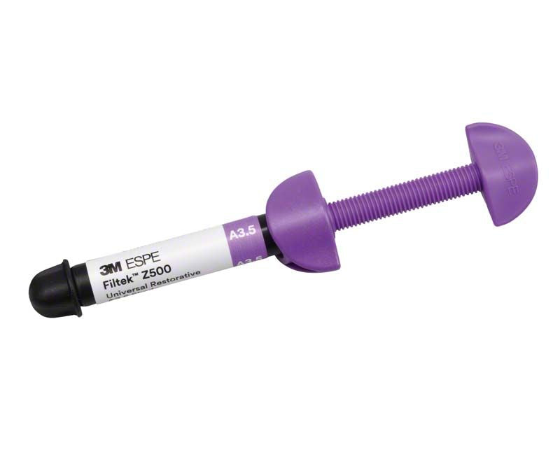 3M Filtek Z500 Komposit-Spritze A3,5 mit lila Applikator.