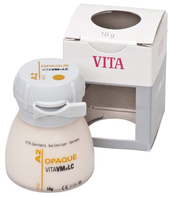 VITAVM LC Opaque Dose A2 mit Verpackung im Hintergrund