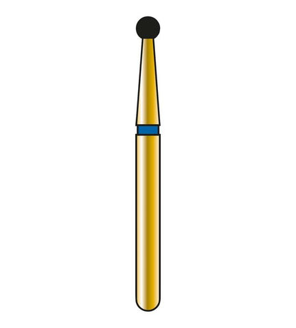 Diatech Diamant Fräse G801-314-016-ML mit kugelförmigem Kopf, Nahaufnahme.