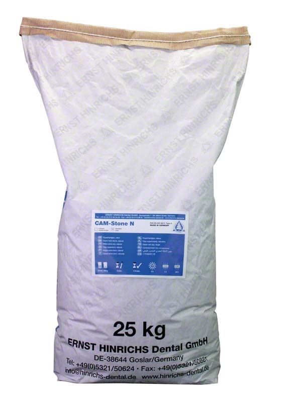 CAM-Stone N elfenbein 25kg Sack von medic-star für digitale Dentaltechnik.