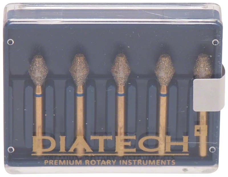 Diatech Diamant G811-314-033-5-ML Schleifinstrumentenset in transparenter Kunststoffverpackung.