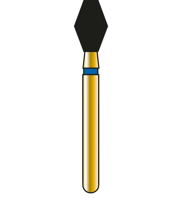 Diatech Diamant Schleifinstrument mit blauem Ring und sechseckigem Kopf.