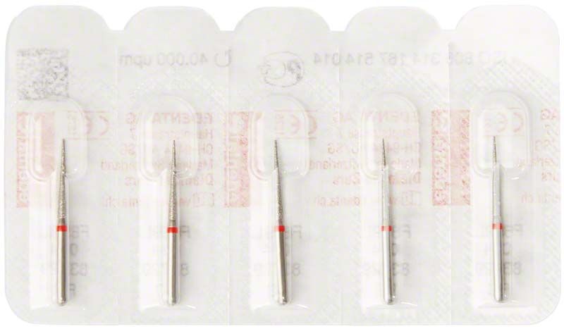 Zahnbohrer Diamant FG 859L 014 in Blisterverpackung.