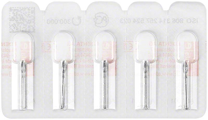 Diamantenschleifer Diamant FG 368 023 in Blisterverpackung für Zahnmedizin.