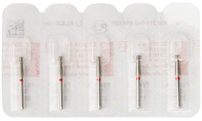 Dentalbohrer Diamant FG F847KR 023 in Blisterverpackung.