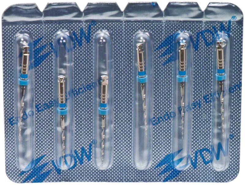 Mtwo® NiTi-Instrumente in Blisterverpackung mit Tiefenmarkierung.
