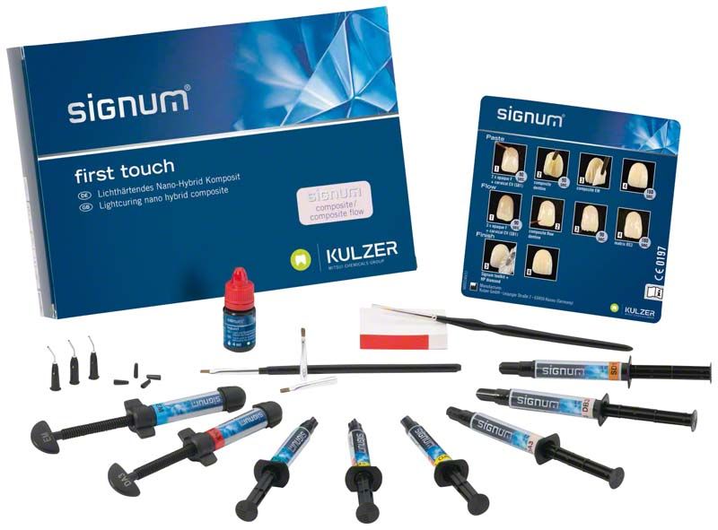 Signum® Composite First Touch Einsteigerset mit Spritzen und Zubehör für Zahnrestaurationen.