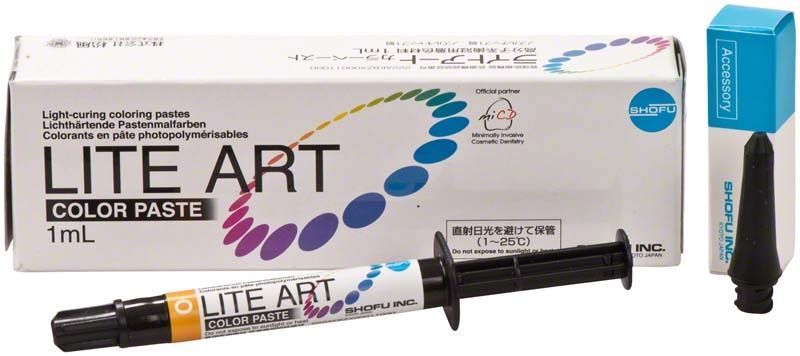 LITE ART Orange Pastenmalfarbe mit Verpackung und Applikator.