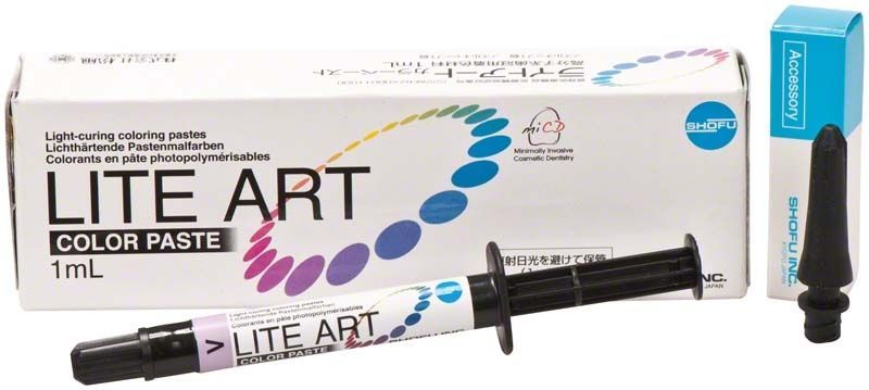 LITE ART Violet (V) Pastenmalfarbe mit Verpackung und Applikatorspitze.