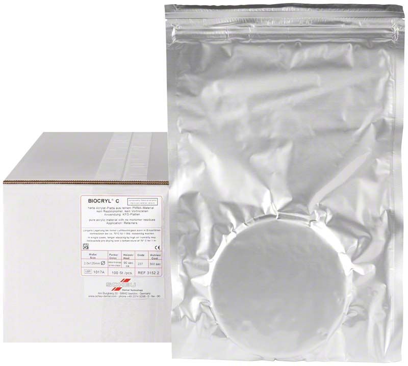 Image of BIOCRYL® C 100er 2,0mm rosa-transparent