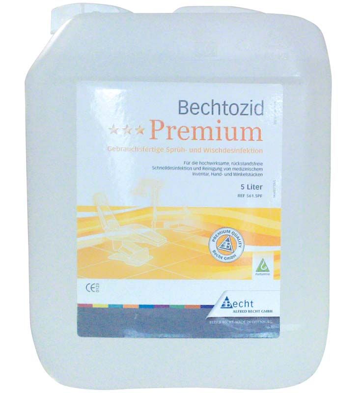 Bechtozid Premium parfümfrei 5 Liter Kanister für Sprüh- und Wischdesinfektion.