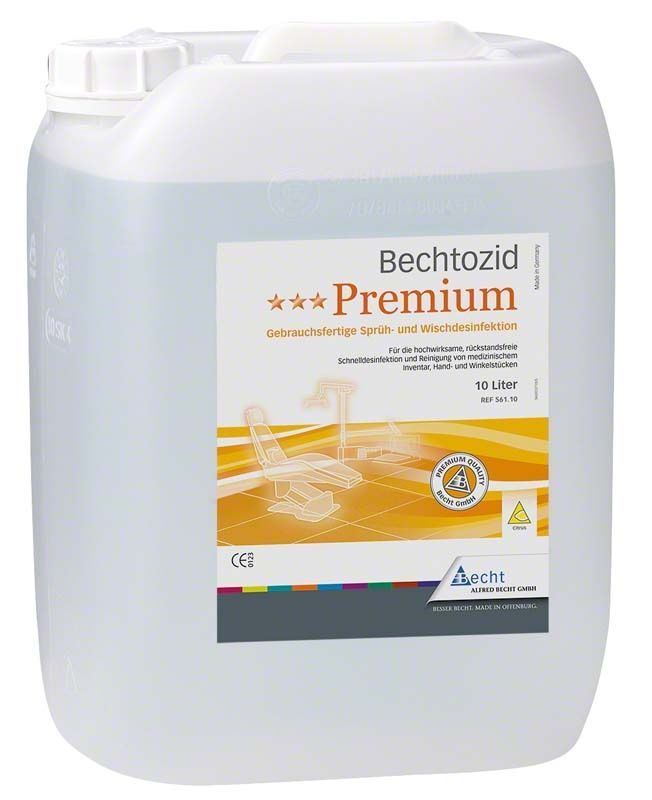 Bechtozid Premium Citrus 10 Liter Kanister für medizinische Flächendesinfektion.