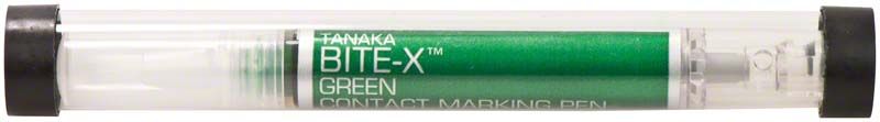 BITE™-X-Stift in grüner Farbe in transparenter Verpackung.