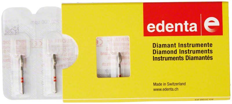 Zwei K-Diamant FG 369F 025 Schleifinstrumente in Originalverpackung.