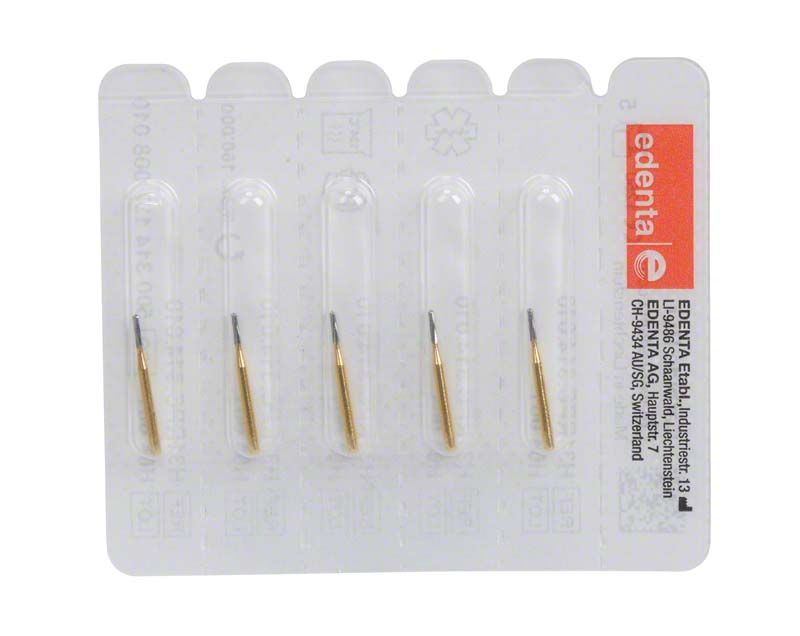 Hartmetallbohrer PowerCut H31RPC 010 in Blisterverpackung für zahnmedizinische Anwendungen.