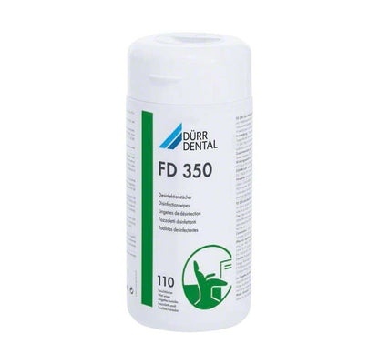 Desinfektionstücher FD 350 von medic-star in weißer Dose mit Etikett.