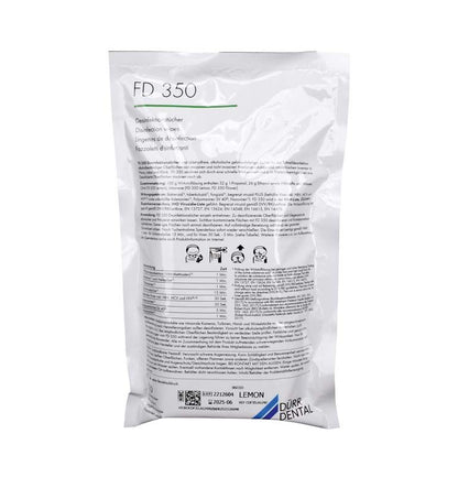 FD 350 lemon Nachfüllbeutel mit Desinfektionstüchern für den dentalen Bereich.