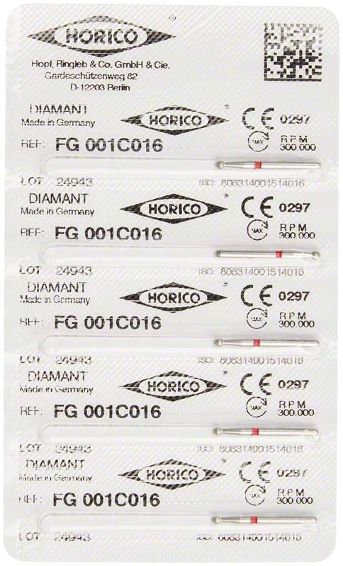 Verpackung von Diamant FG 001C 016 mit CE-Zertifizierung.