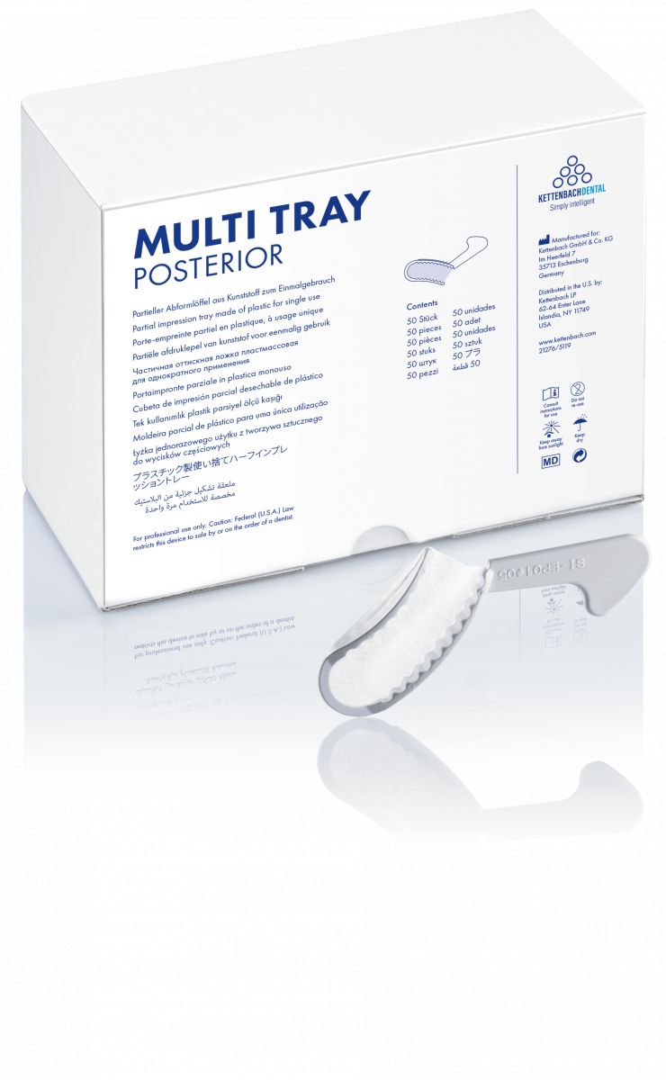 Einweg-Abformlöffel Multi Tray posterior von Kettenbach in Verpackung.