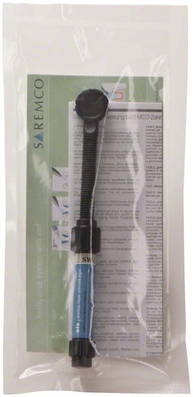 ELS Spritze SW Schneeweiß in Verpackung mit Produktinformation.