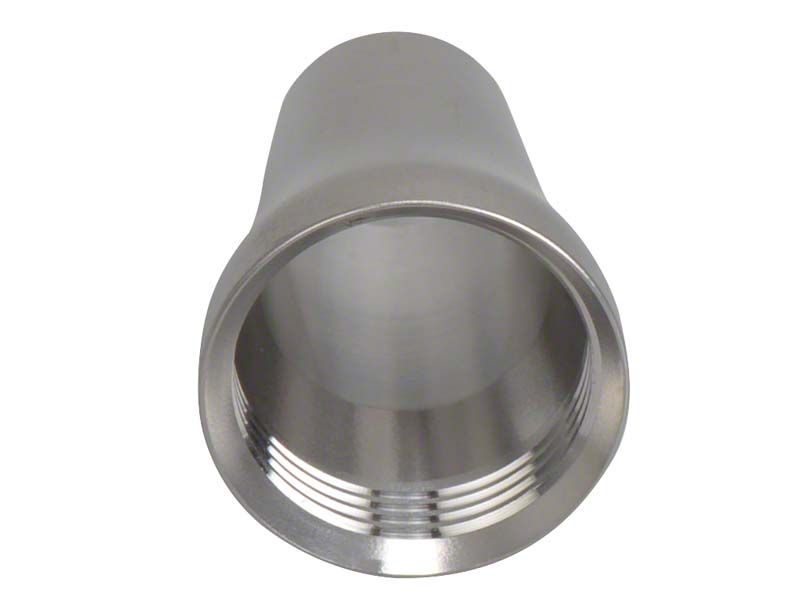 Silberfarbener, zylindrischer Handgriff des Strahlenschutzschilds von Medic-Star.