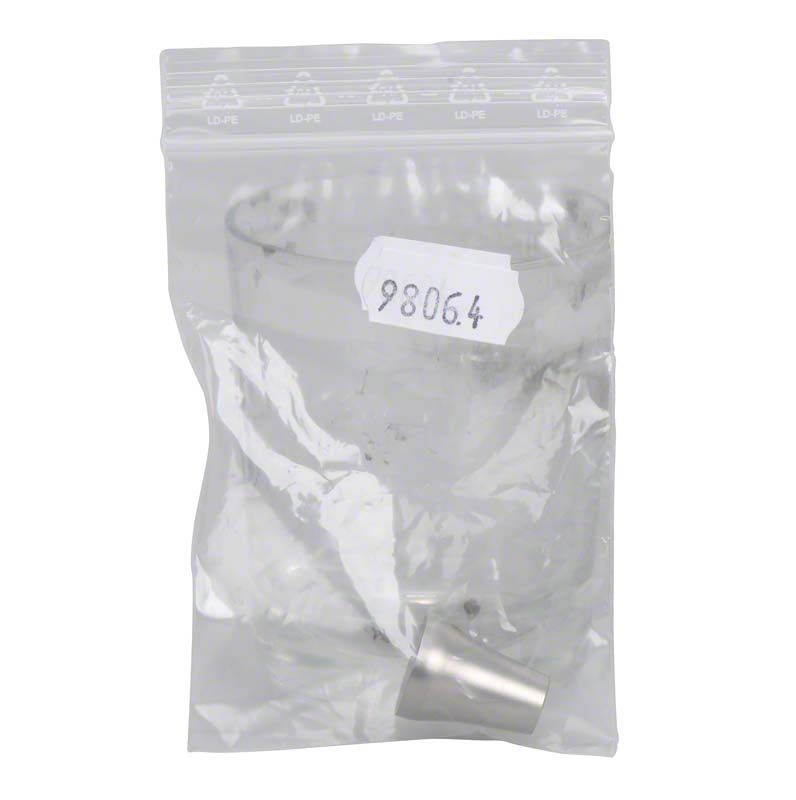 Metallische Handstückkappe PIEZON® Master 700 in transparenter Tüte mit Nummernetikett.