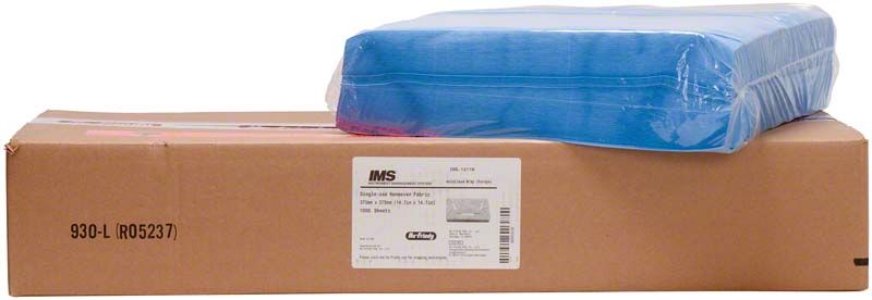 IMS Sterilisationsvlies 375 x 375mm auf Kartonverpackung.