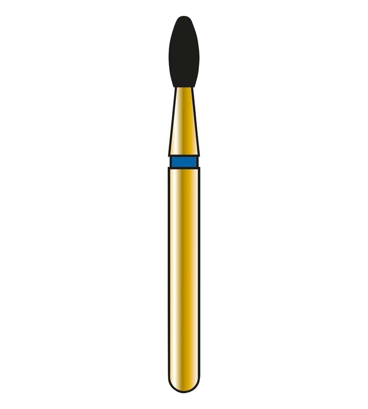 Diatech Diamant FG Bohrer G379-314-016-3.5-ML, Nahaufnahme des Bohrkopfes.