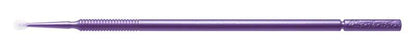 Violetter Microbrush Applikator mit biegbarem Griff für präzise Dentalanwendungen.