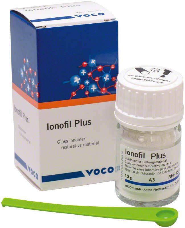 Ionofil Plus Pulver A3 Verpackung mit Beipackzettel und grünem Dosierlöffel.