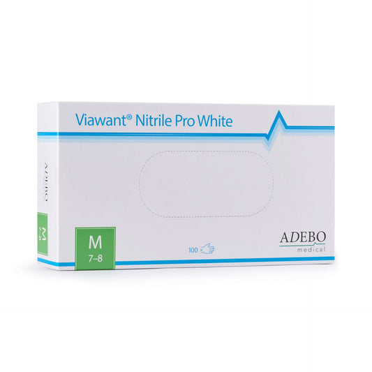 Viawant Nitrile Pro White - Einmalhandschuhe aus Nitril, Farbe: WEISS