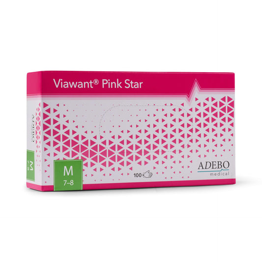 Viawant Pink Star - Einmalhandschuhe aus Nitril