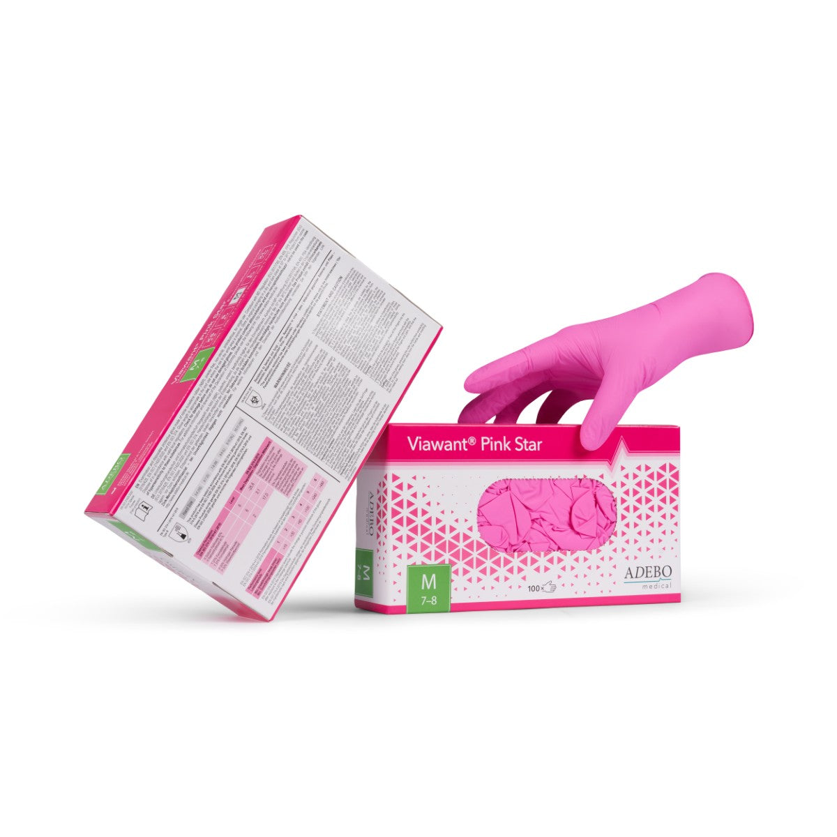 Viawant Pink Star - Einmalhandschuhe aus Nitril