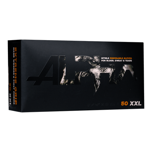 ALPHA EXTREME GRIP, Einmalhandschuh aus Nitril, orange