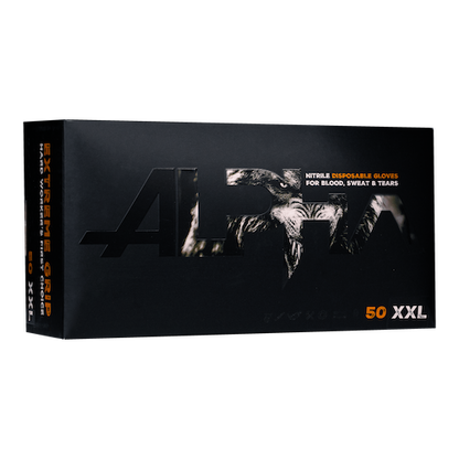 ALPHA EXTREME GRIP, Einmalhandschuh aus Nitril, orange