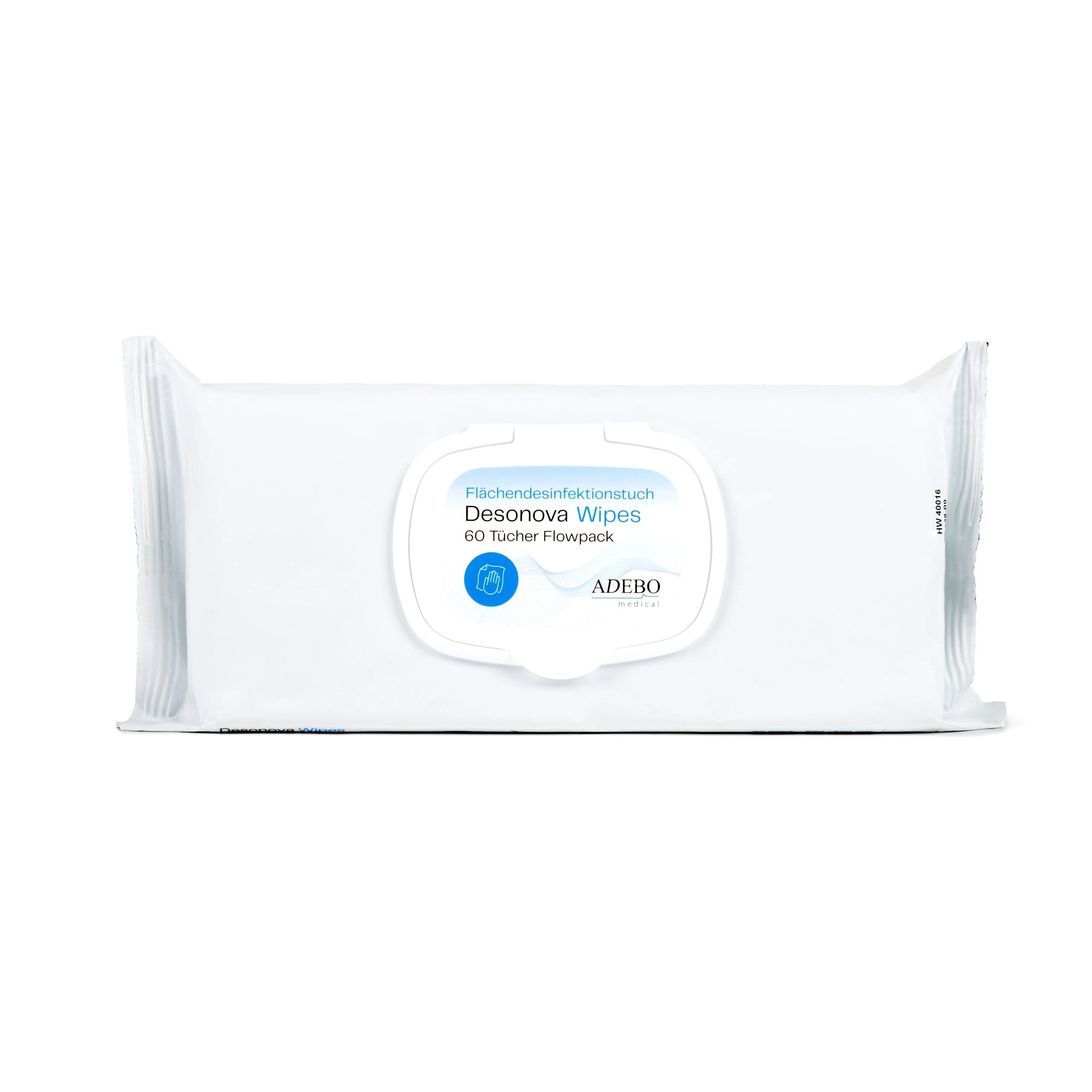 Flächendesinfektionstücher Desonova Wipes, 60 Tücher Flowpack.