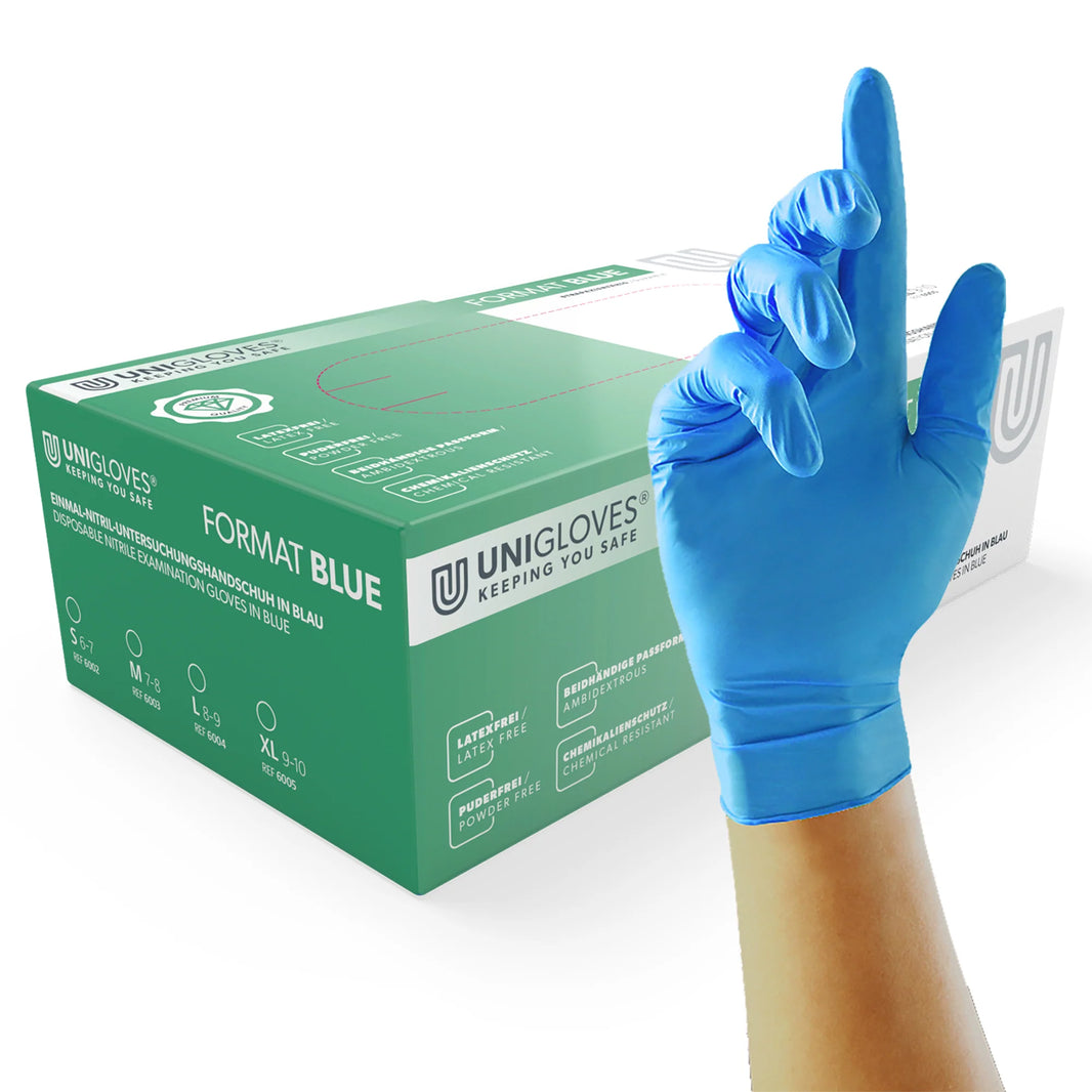 Format blue Nitrilhandschuhe