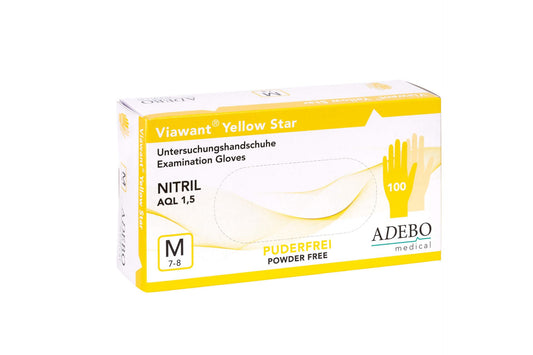 Viawant Yellow Star - Einmalhandschuhe aus Nitril