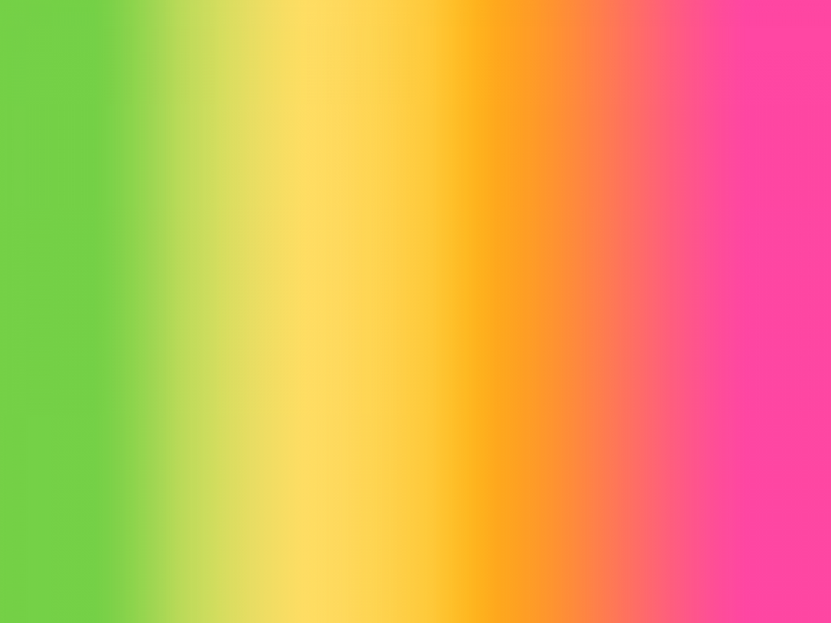 Bunte Farbdarstellung der Viawant Rainbow Star Nitrilhandschuhe in Gelb, Orange, Grün und Magenta.