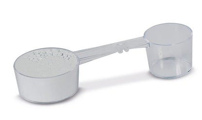 Messlöffel mit Alginatpulver und Farbindikator von Müller-Omicron.