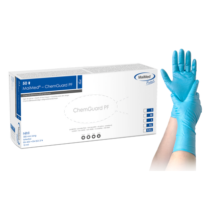 MaiMed-ChemGuard Chemikalienbeständiger Nitrilhandschuh, puderfrei