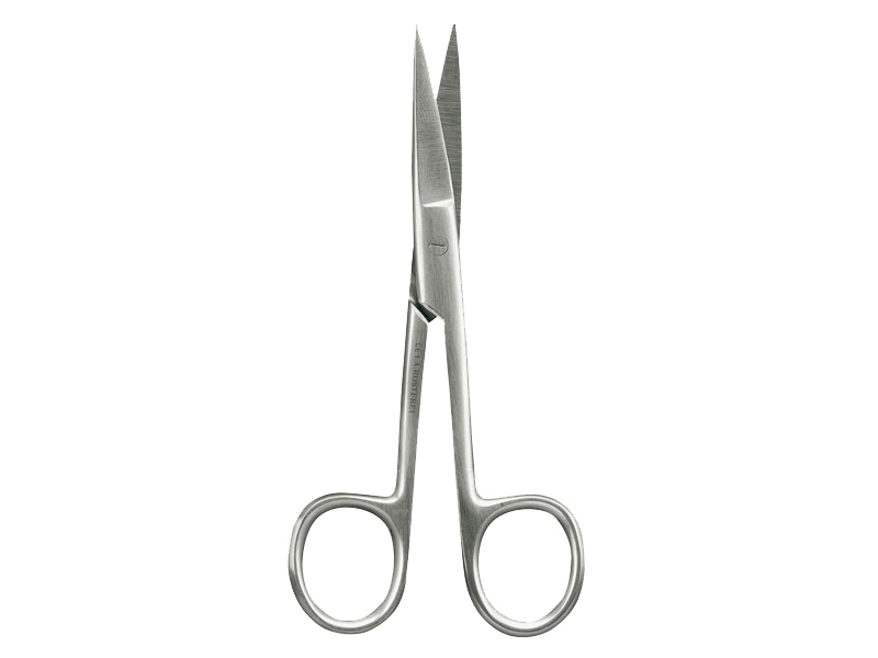 Chirurgische Schere spitz/spitz aus Edelstahl in gerader Ausführung